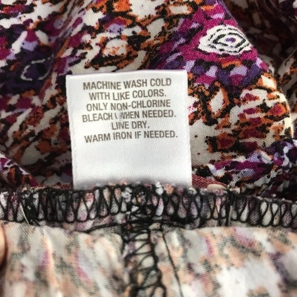 Dressbarn Palazzo Pants Flowy Boho Wide Leg Elastic Ikat Womens Size 1X Plus - Picture 6 of 13